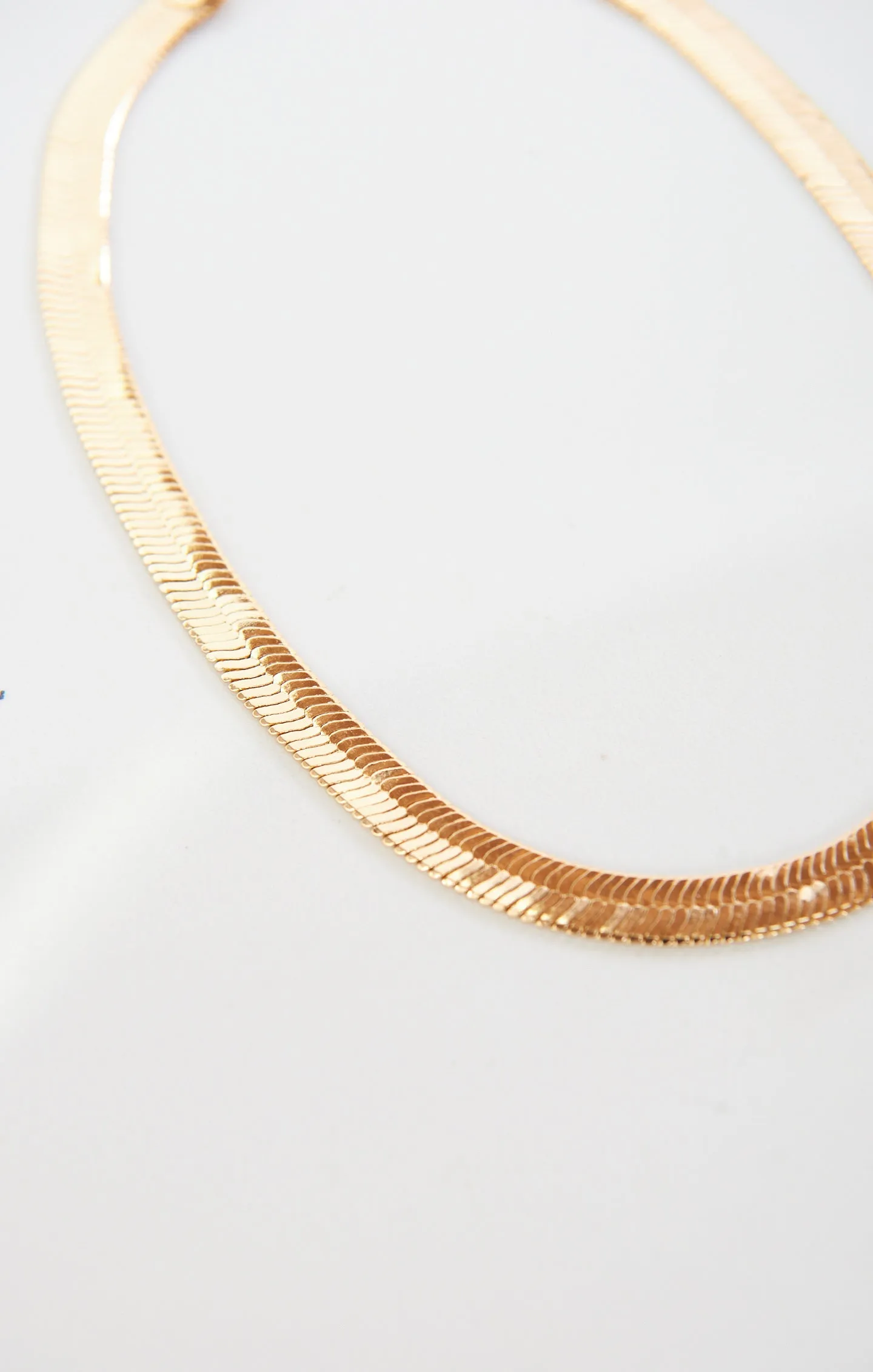 Thick Snake Chain Necklace ~ Gold