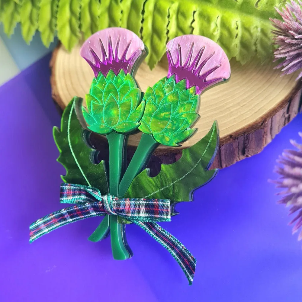 Thistle Brooch by Cherryloco