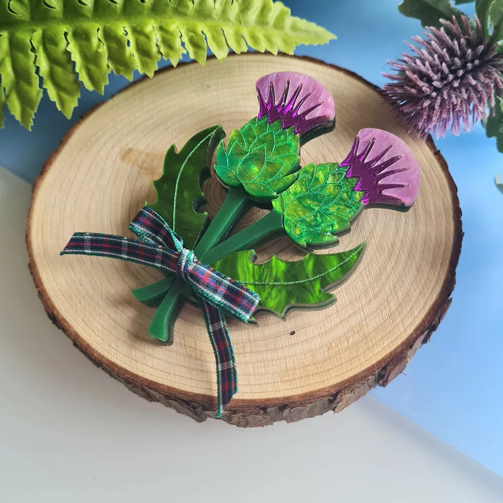 Thistle Brooch by Cherryloco