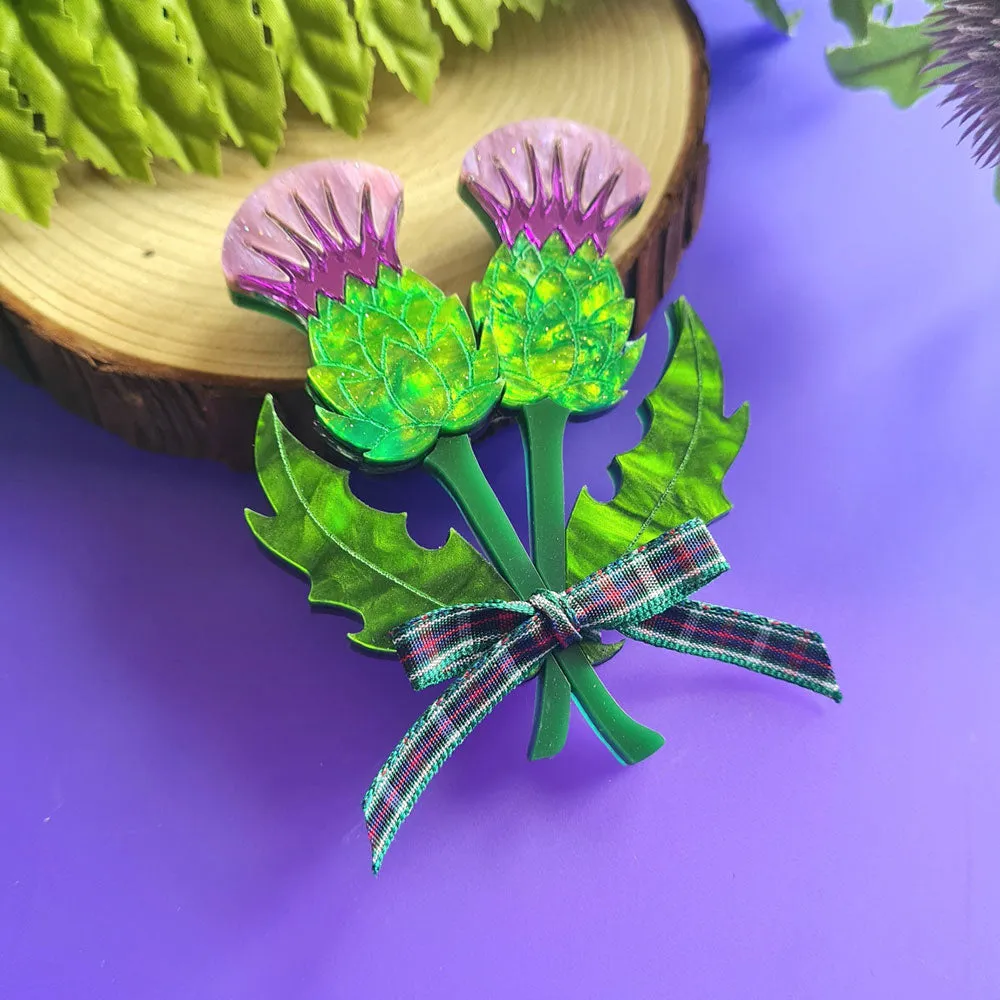 Thistle Brooch by Cherryloco
