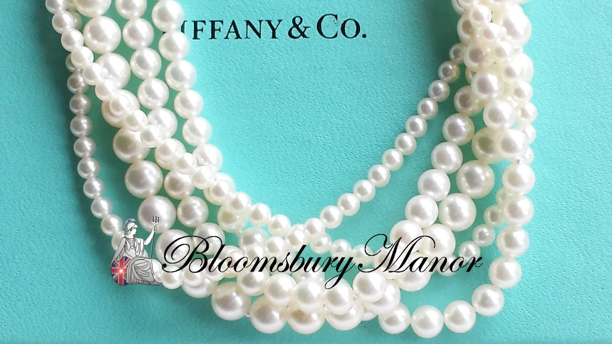 Tiffany & Co. Vintage Akoya Pearl Torsade Necklace, with Box & Bag