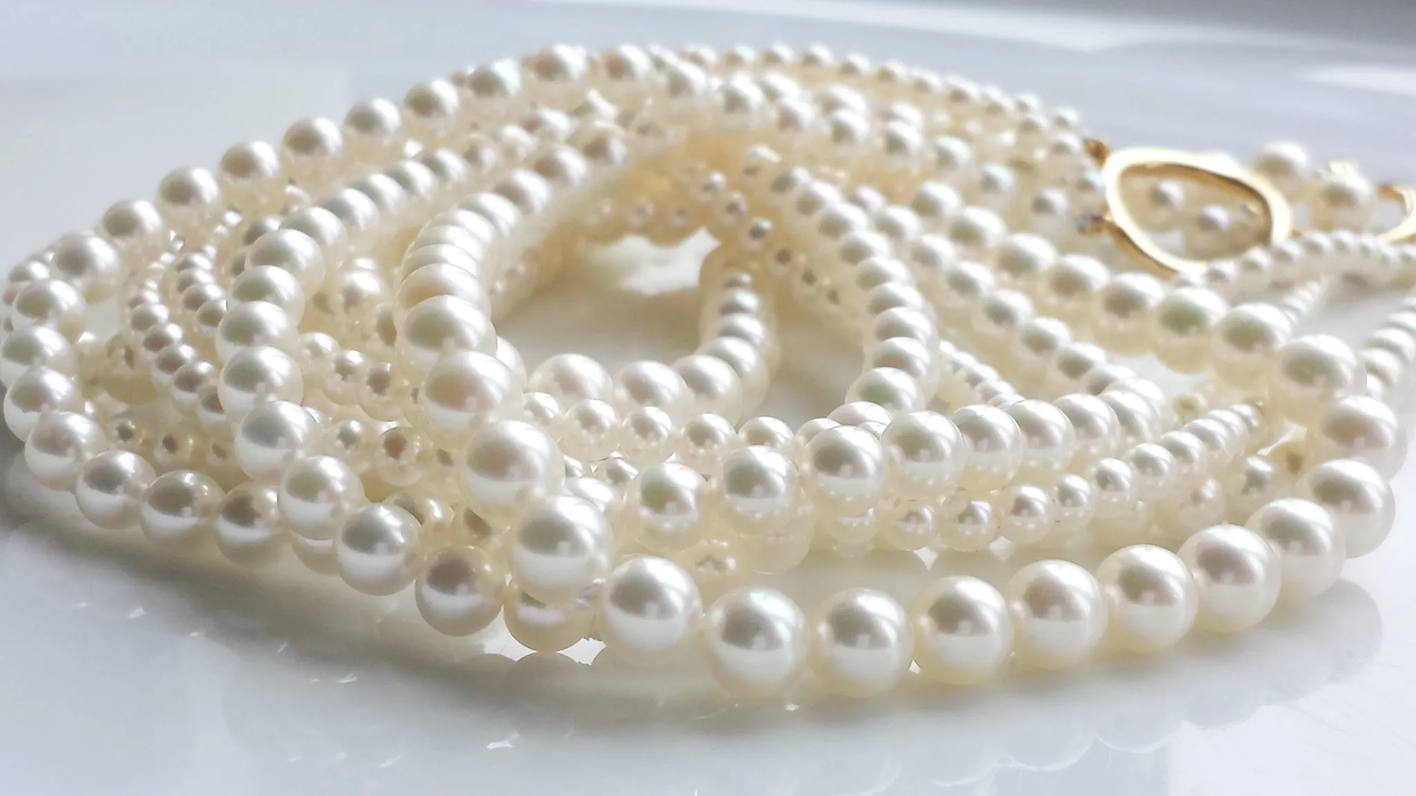 Tiffany & Co. Vintage Akoya Pearl Torsade Necklace, with Box & Bag