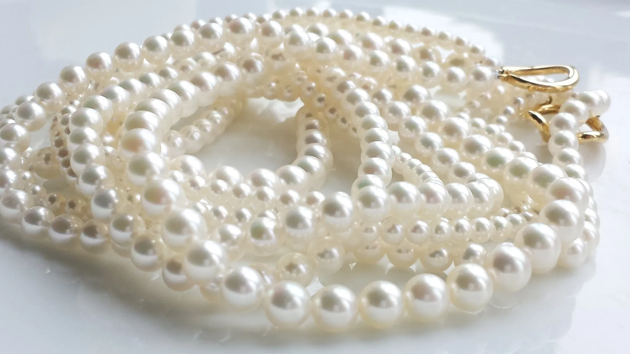 Tiffany & Co. Vintage Akoya Pearl Torsade Necklace, with Box & Bag