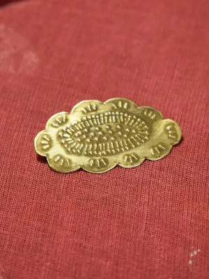 Tribal Cloud Brooch Gold