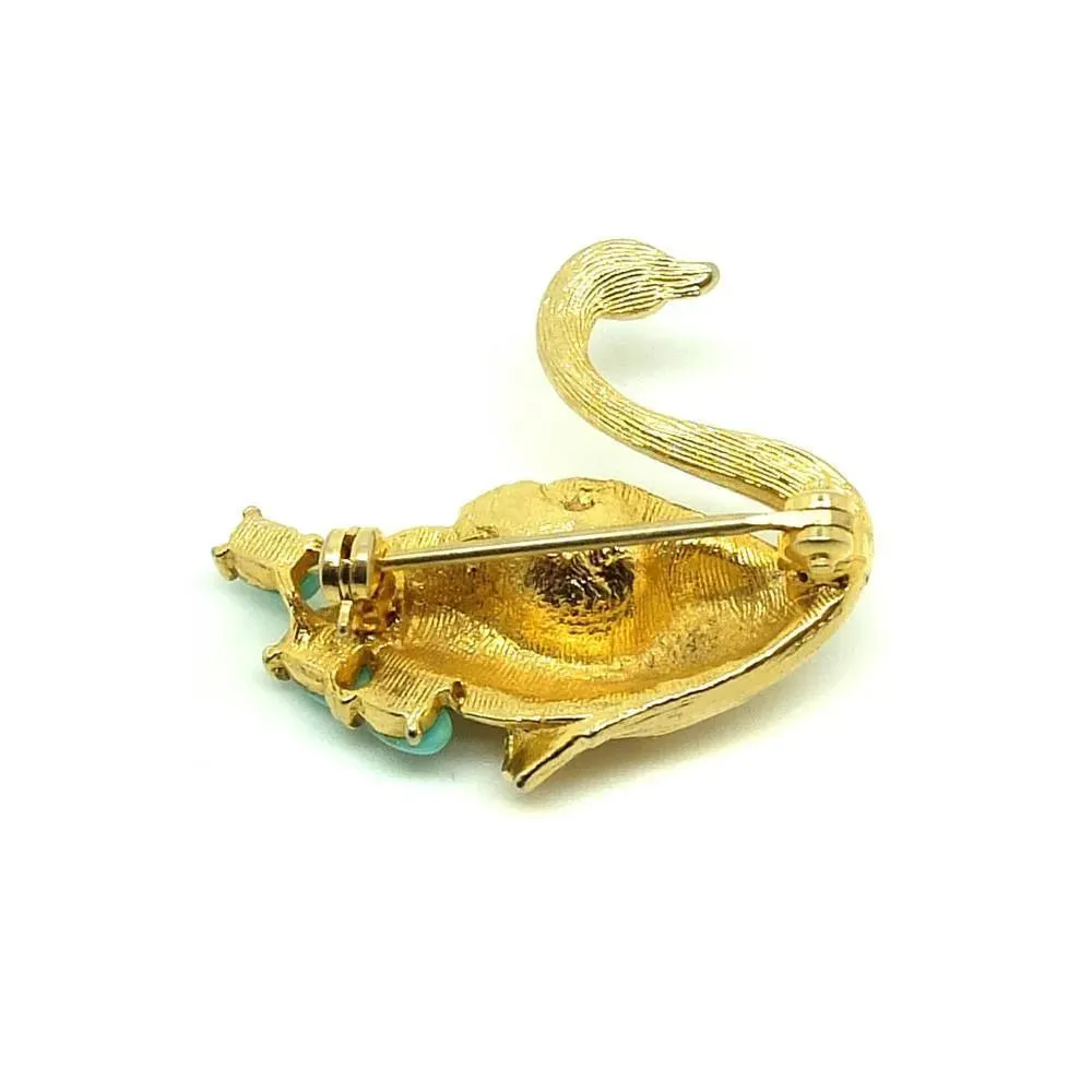 Vintage 1960's Swan Brooch