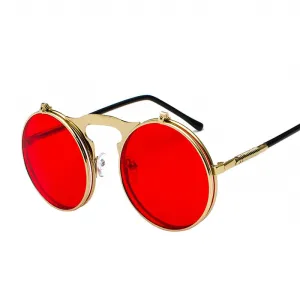 Vintage Steampunk Flip Up Men Sunglasses