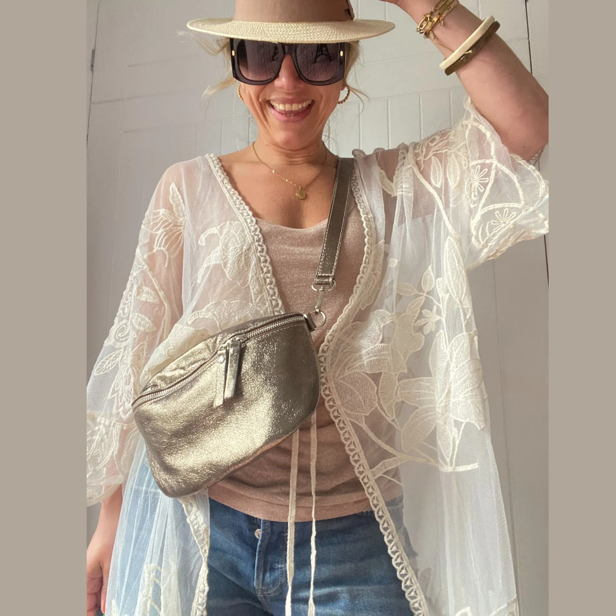 Vintage Style Lace Kimono