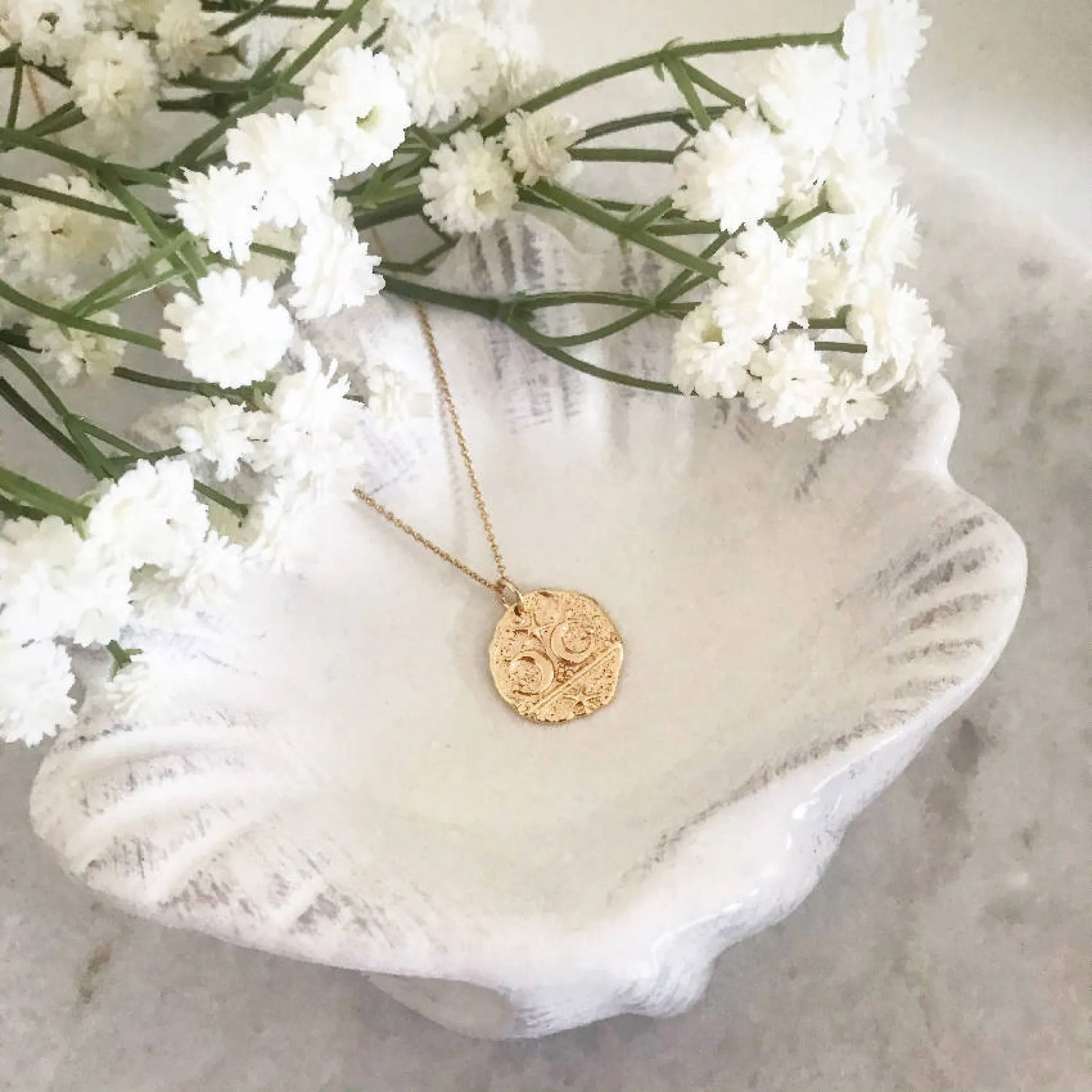 Wisteria London Hali Starfish Fossil Necklace