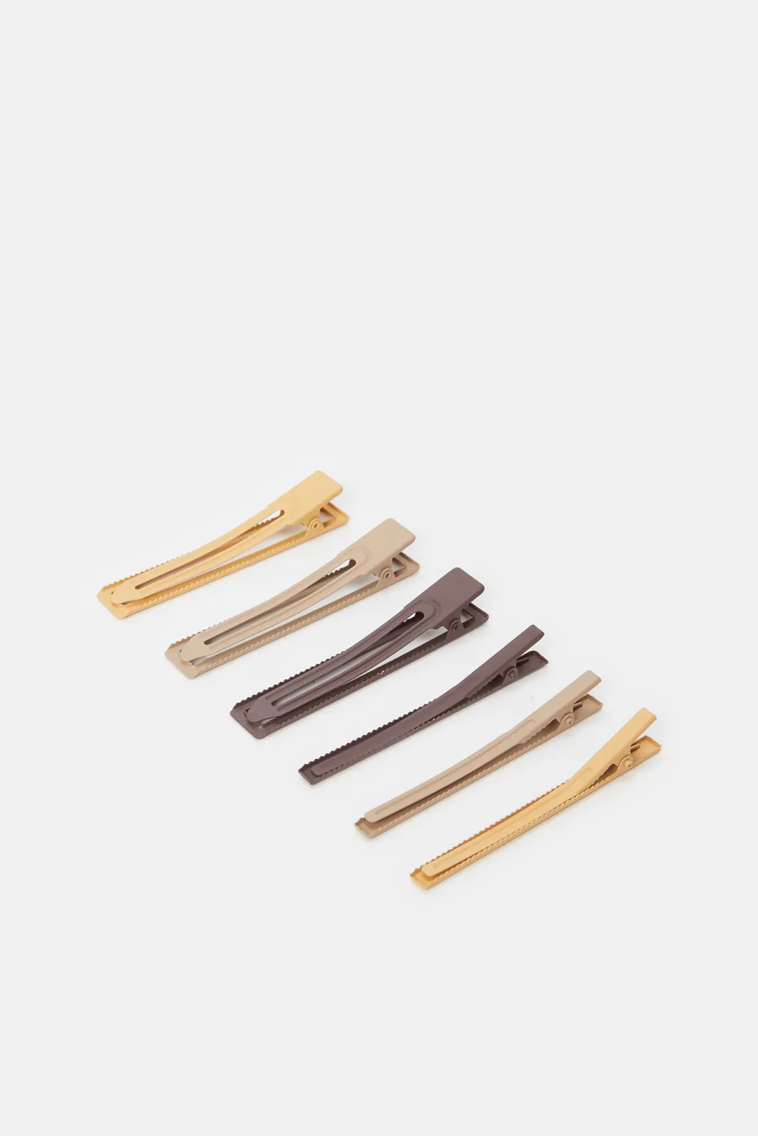 Women Assorted Plain Hair Clip Set (6 Piece)