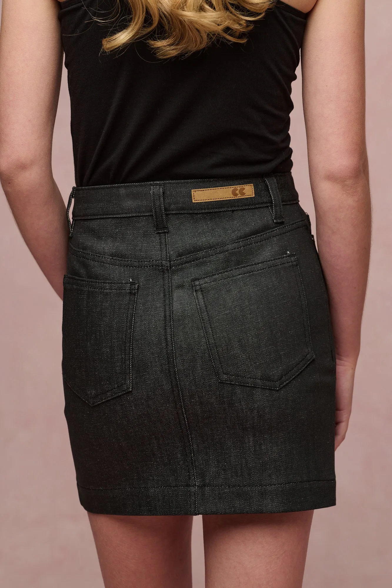 Women's Charlie Denim Mini Skirt - Black